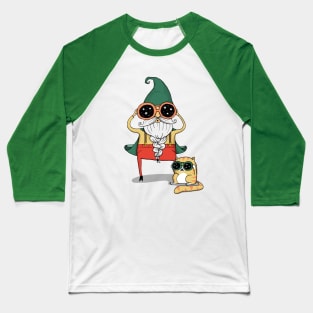 Wizard and Cat Baseball T-Shirt